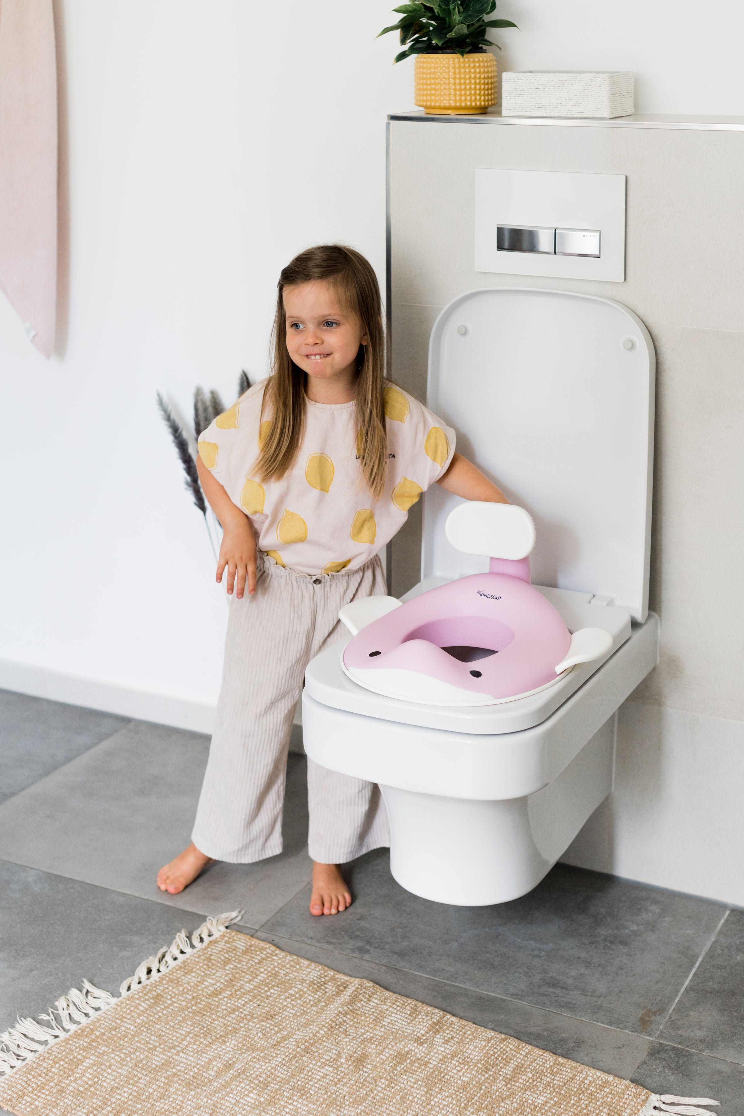 Kindsgut Toilet Seat - Whale Pink